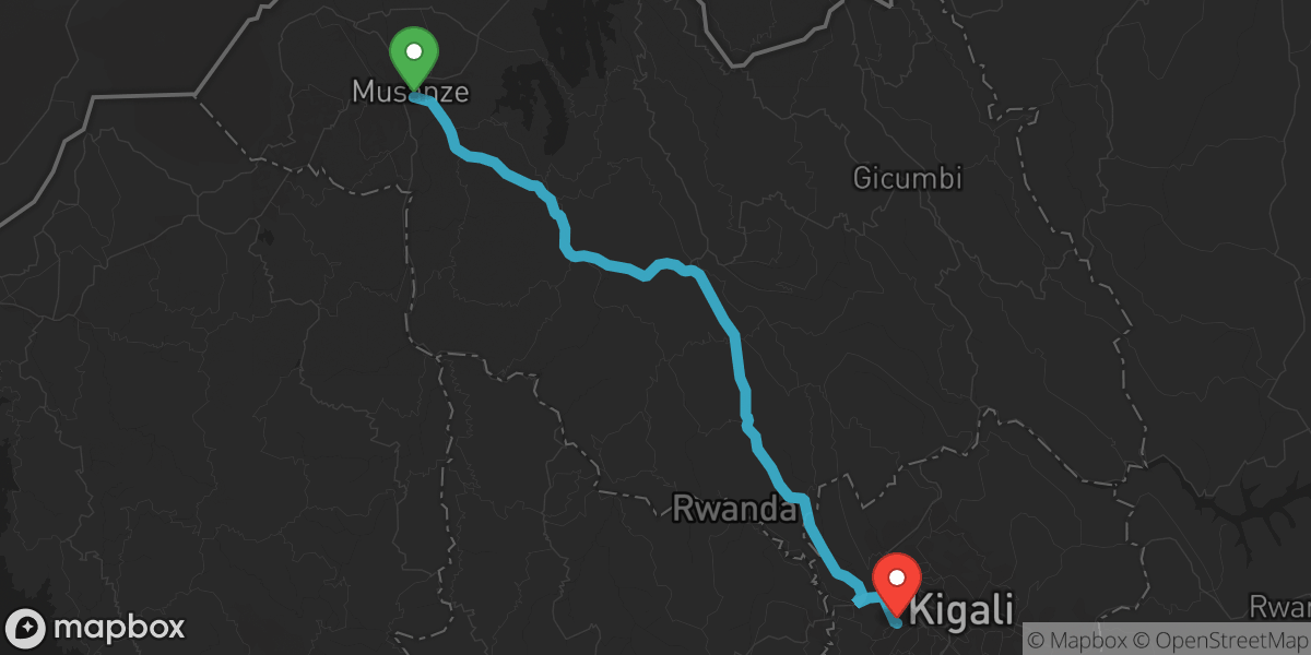 Ride From Musanze To Kigali City on 7/5/2026