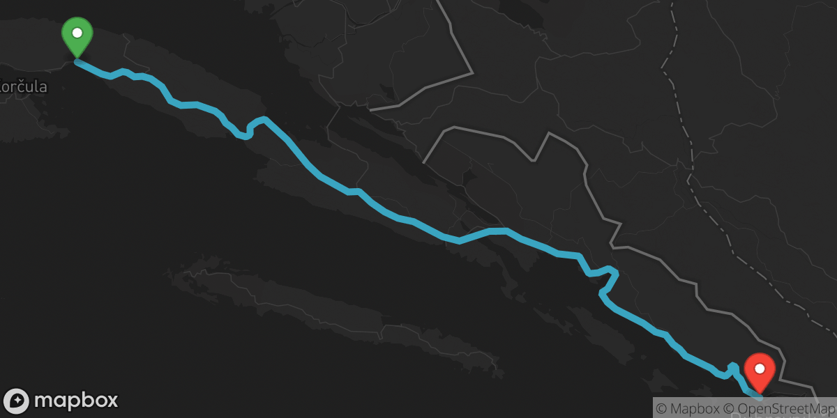 Ride on 8/10/2026 Orebić-Dubrovnik